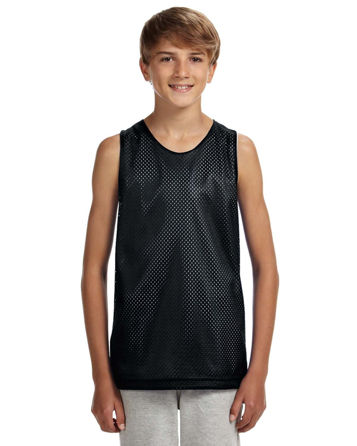 Camiseta de tirantes de malla reversible para jóvenes A4