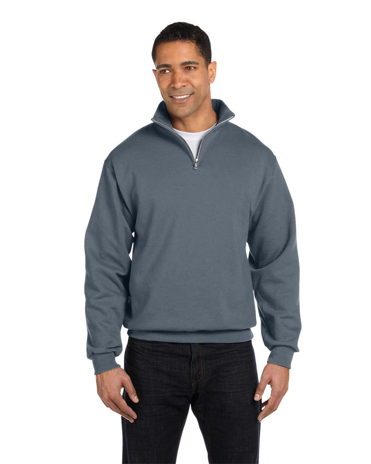 Sudadera unisex con cremallera de un cuarto