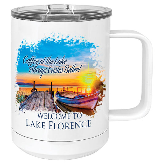Tazas de campamento - Acero inoxidable de 15 oz