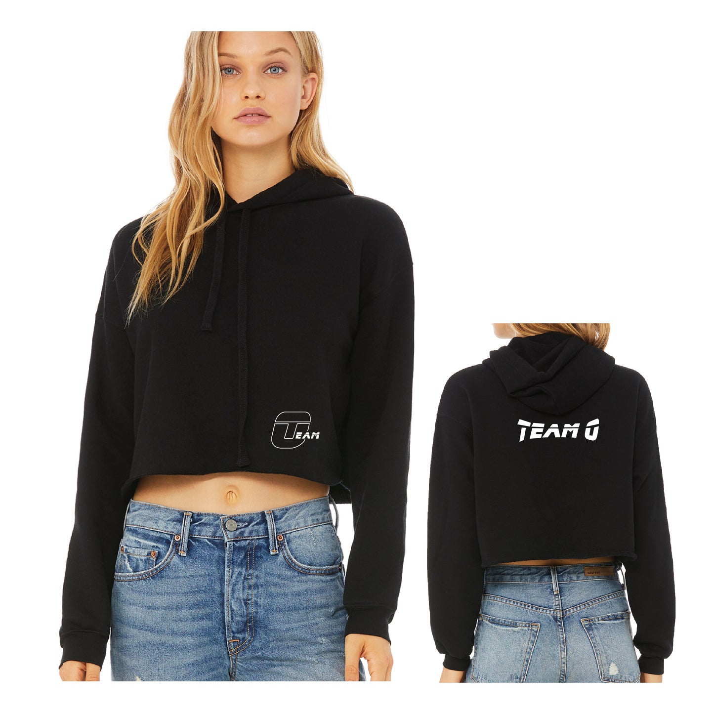 Team O Ladies' Cropped Fleece Hoodie