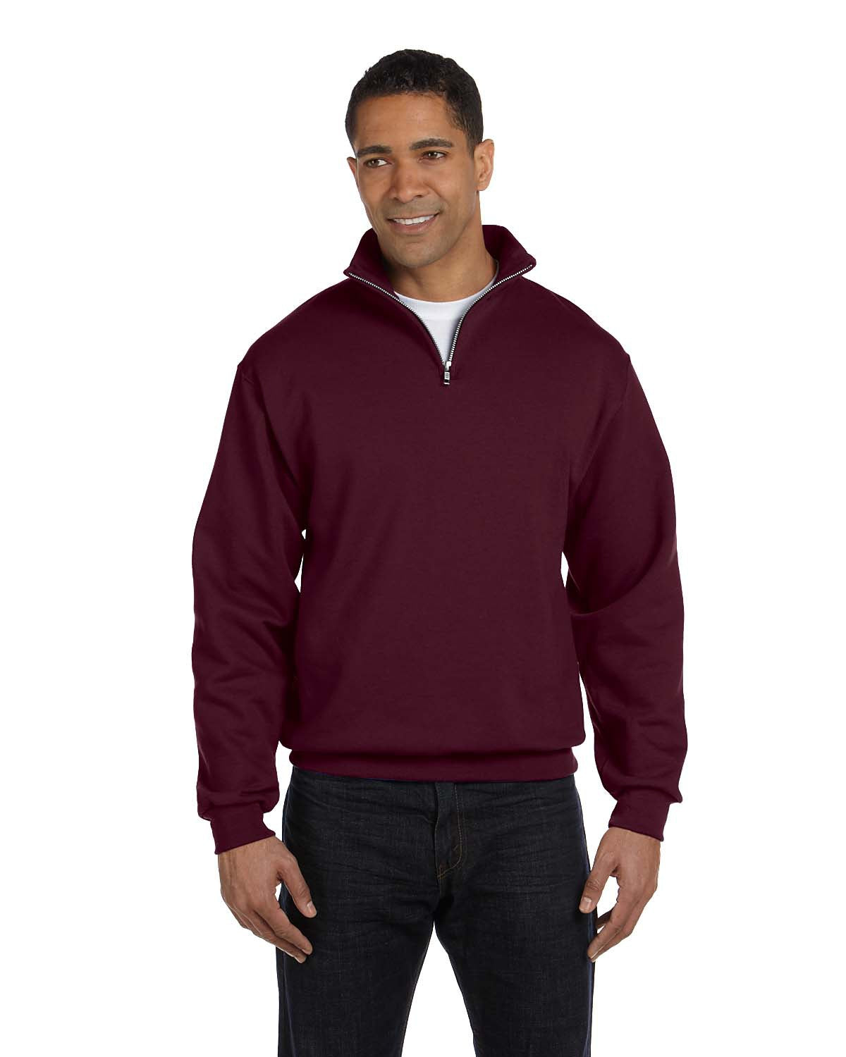 Sudadera unisex con cremallera de un cuarto