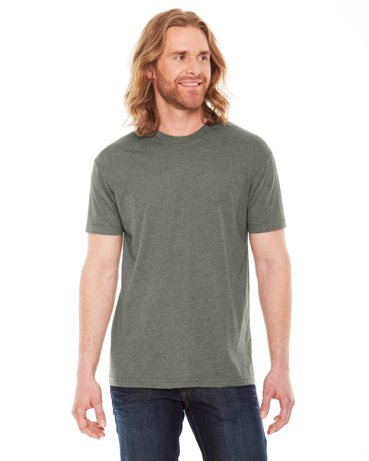 BB401W American Apparel Unisex Poly-Cotton Short-Sleeve Crewneck