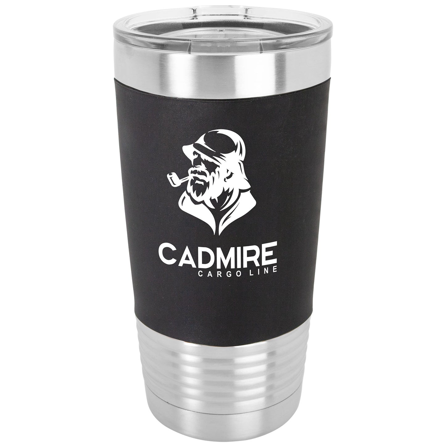 Vaso de acero inoxidable con agarre de silicona