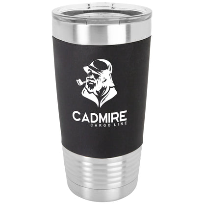 Vaso de acero inoxidable con agarre de silicona
