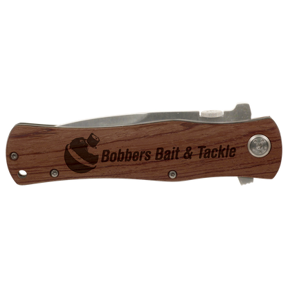 Personalized Wood Handle Knife