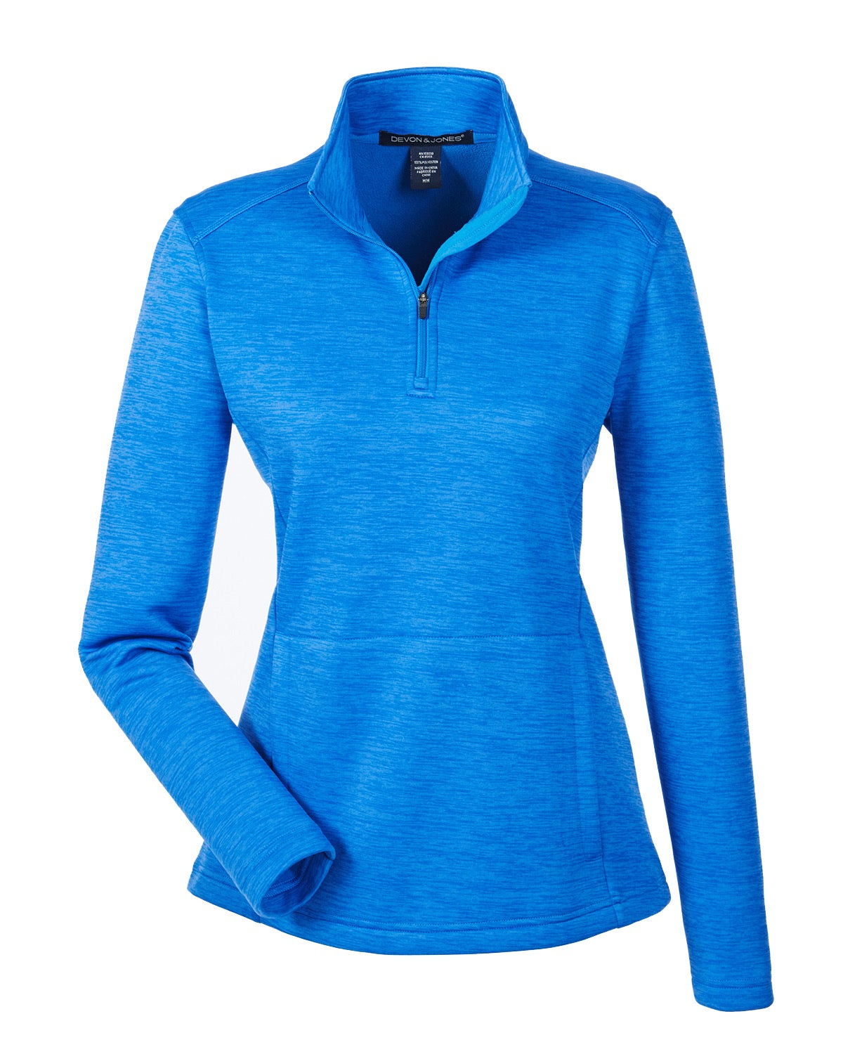 Chaqueta de forro polar Newbury Melange con cremallera de un cuarto para mujer