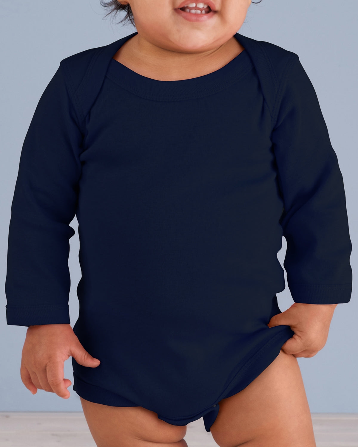Infant Long-Sleeve Baby Rib Bodysuit