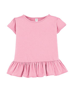 Camiseta de jersey fino con volantes para niño pequeño