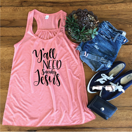 Ladies' Flowy Racerback Tank B8800