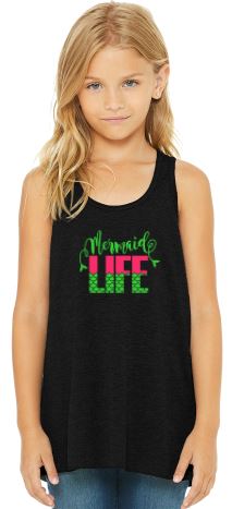 Girl's Flowy Racerback Tank