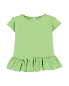 Camiseta de jersey fino con volantes para niño pequeño