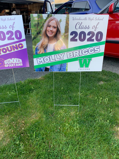 2024 Senior Photo Yard Sign - 24 x 18 Full Color