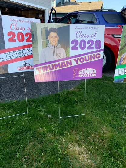 2024 Senior Photo Yard Sign - 24 x 18 Full Color