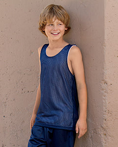 A4 Youth Reversible Mesh Tank