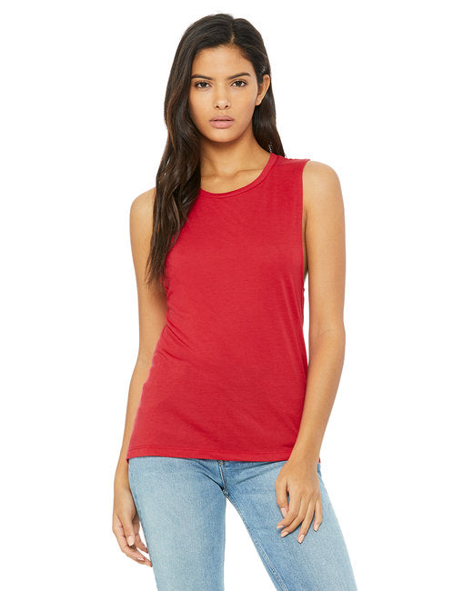 Camiseta de tirantes holgada con cuello redondo para mujer B8803
