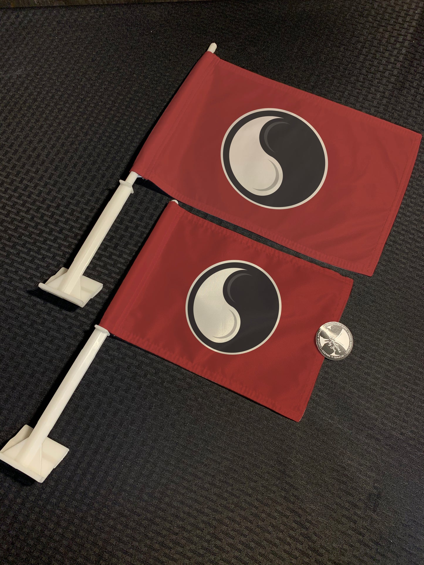 Wheel of time inspired Car Flags