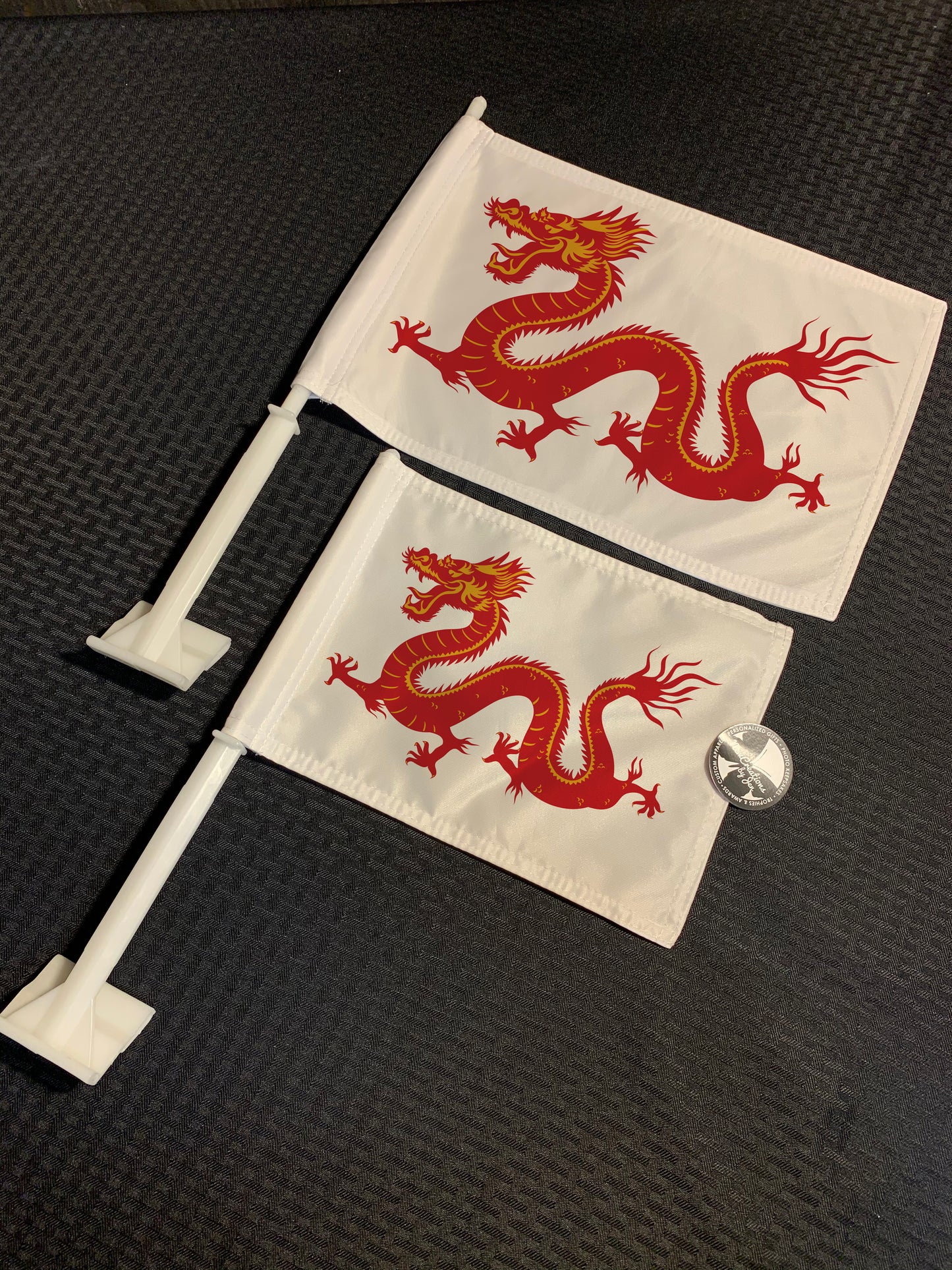 Wheel of time inspired Car Flags