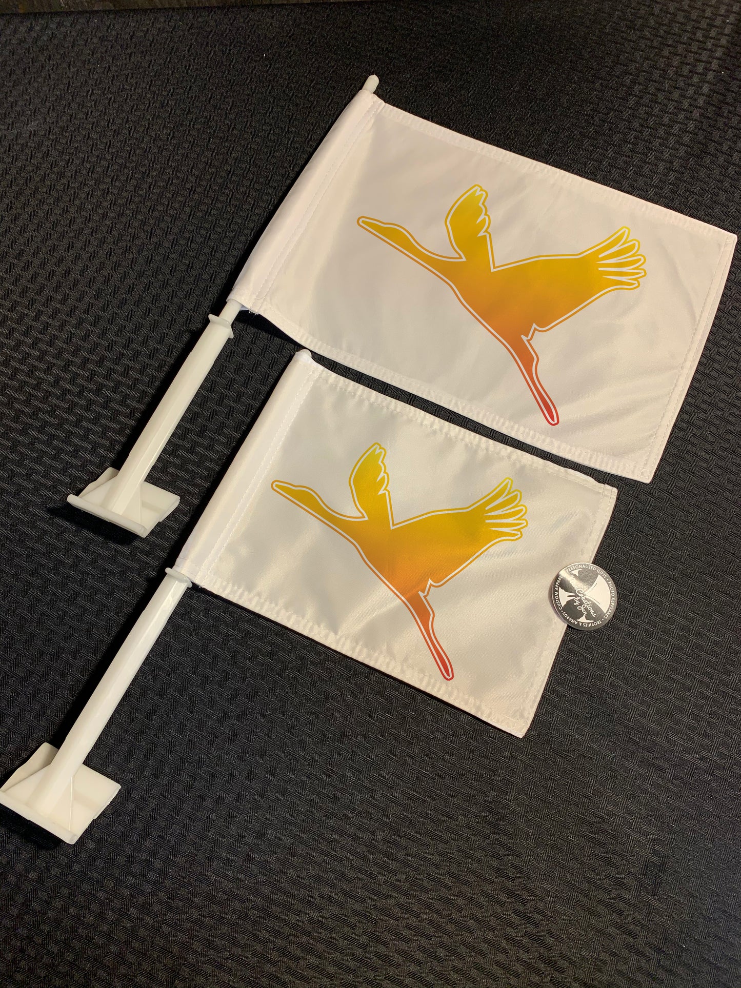 Wheel of time inspired Car Flags