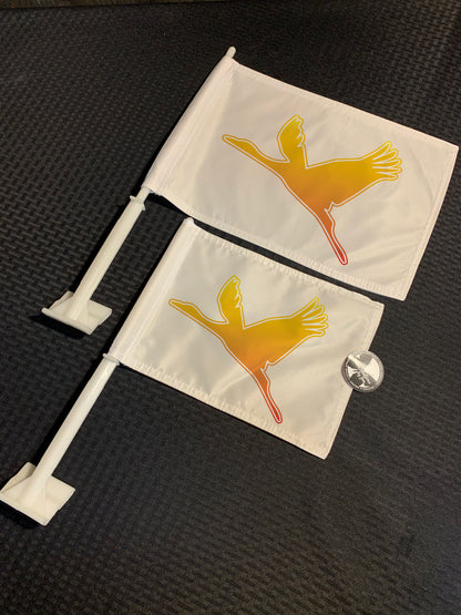Wheel of time inspired Car Flags
