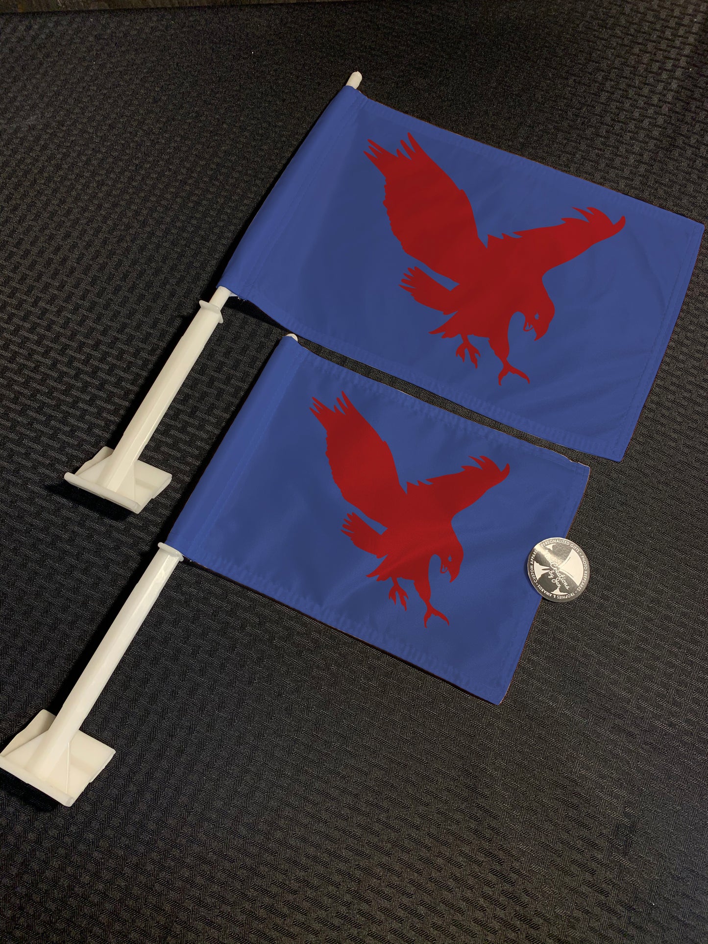 Wheel of time inspired Car Flags