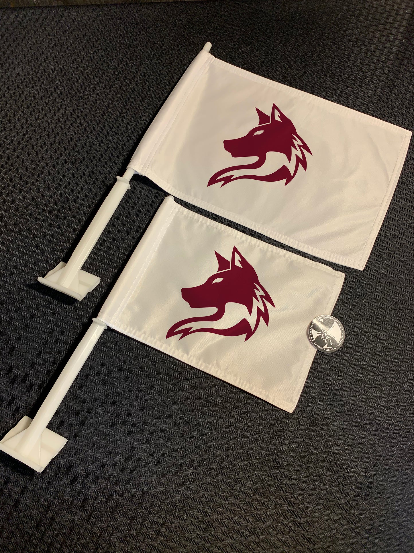 Wheel of time inspired Car Flags