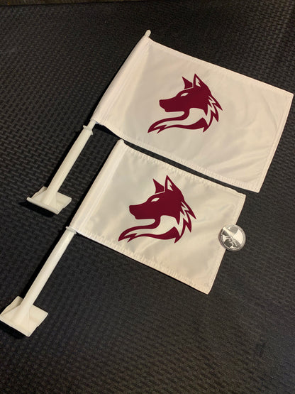 Wheel of time inspired Car Flags