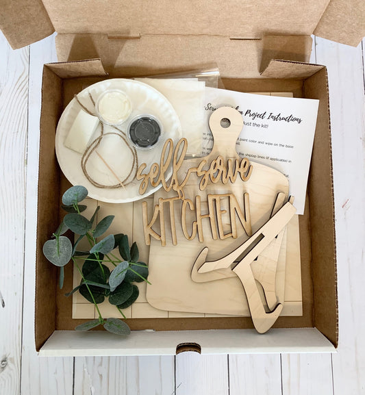 Caja de decoración completa para cocina de autoservicio