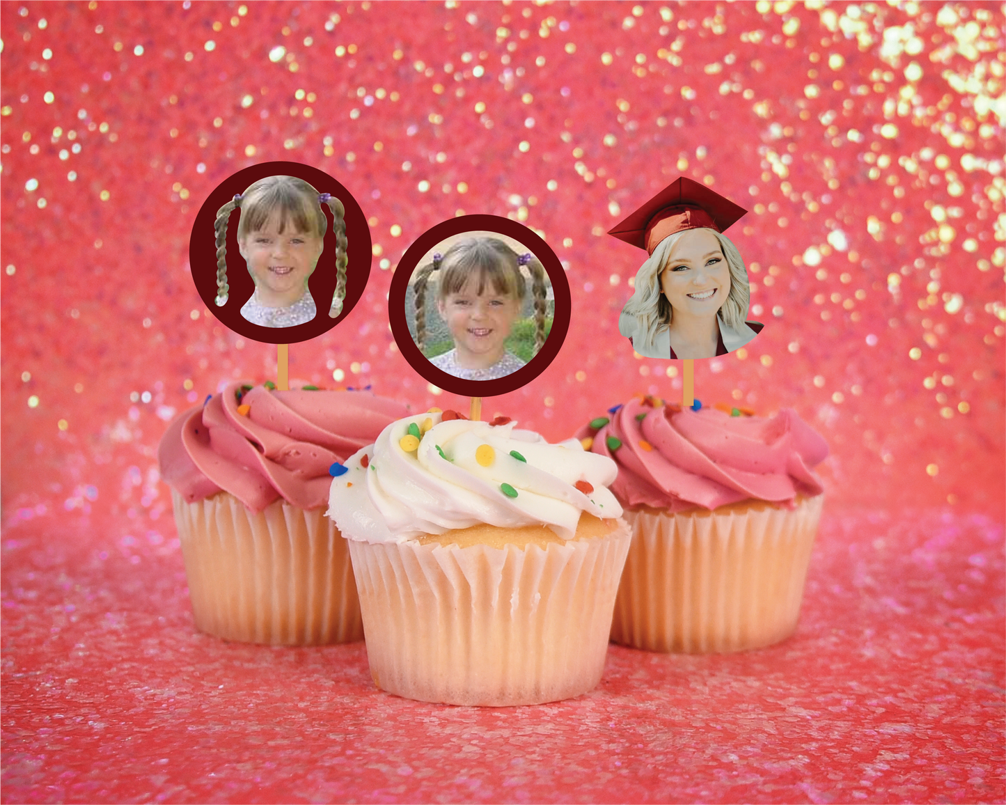 Adornos para cupcakes a todo color
