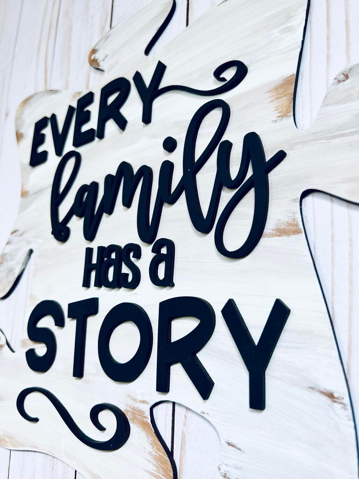 Every Family has a Story Sign Kit - Ready to Paint