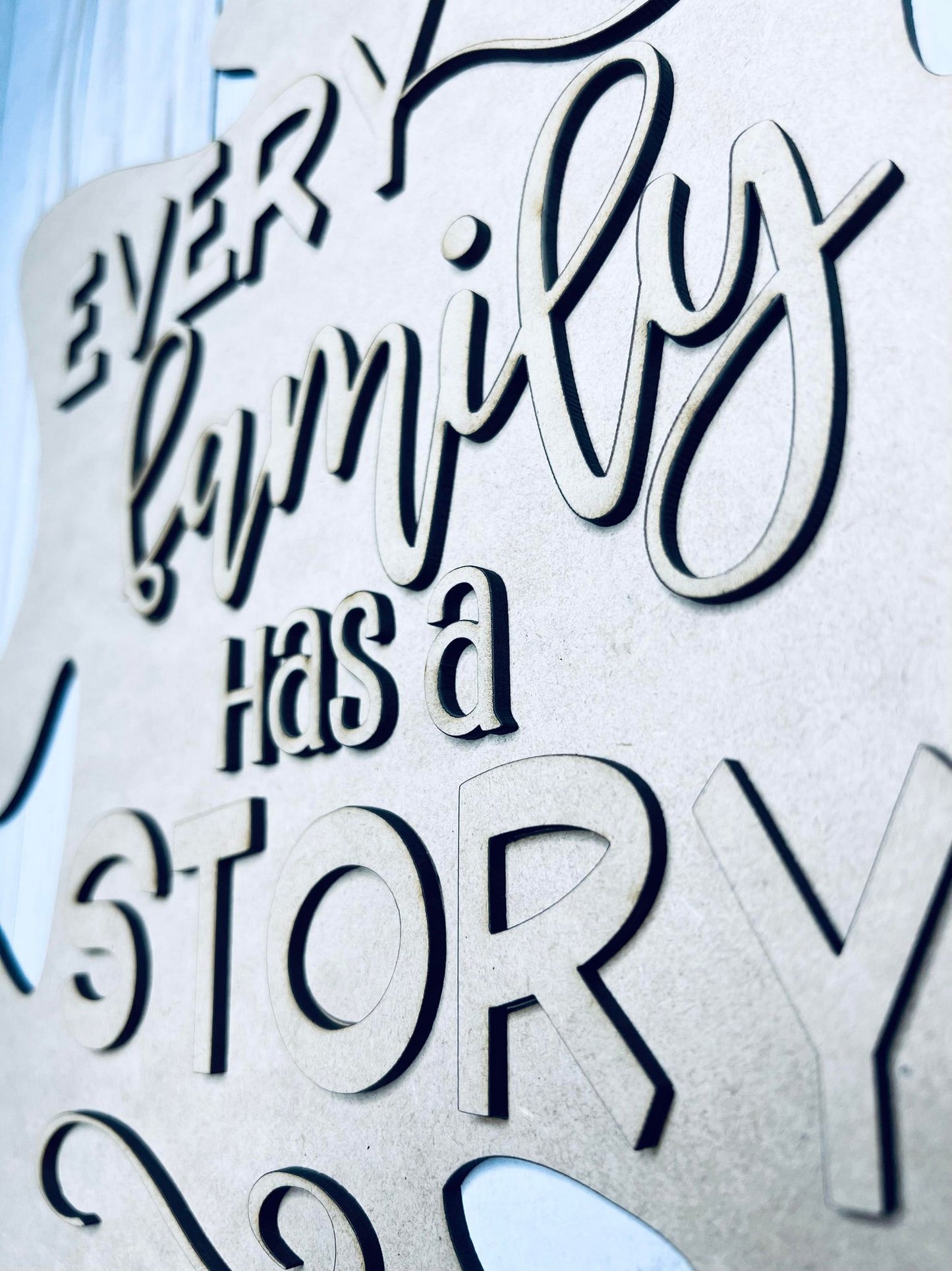 Every Family has a Story Sign Kit - Ready to Paint
