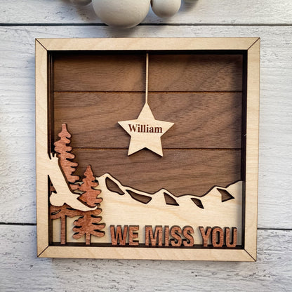 Hanging Stars Frame Sign - Personalized & Finished