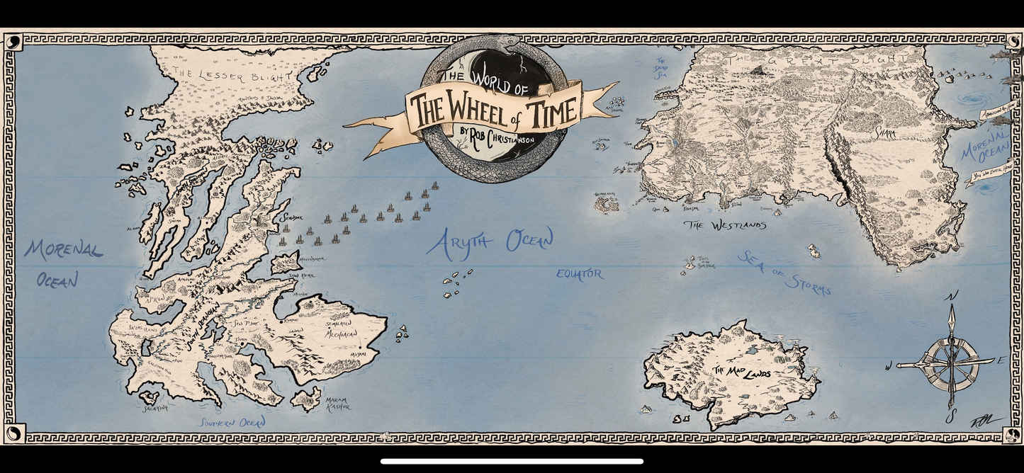 Original Map: The World of the Wheel of Time by Rob Christianson