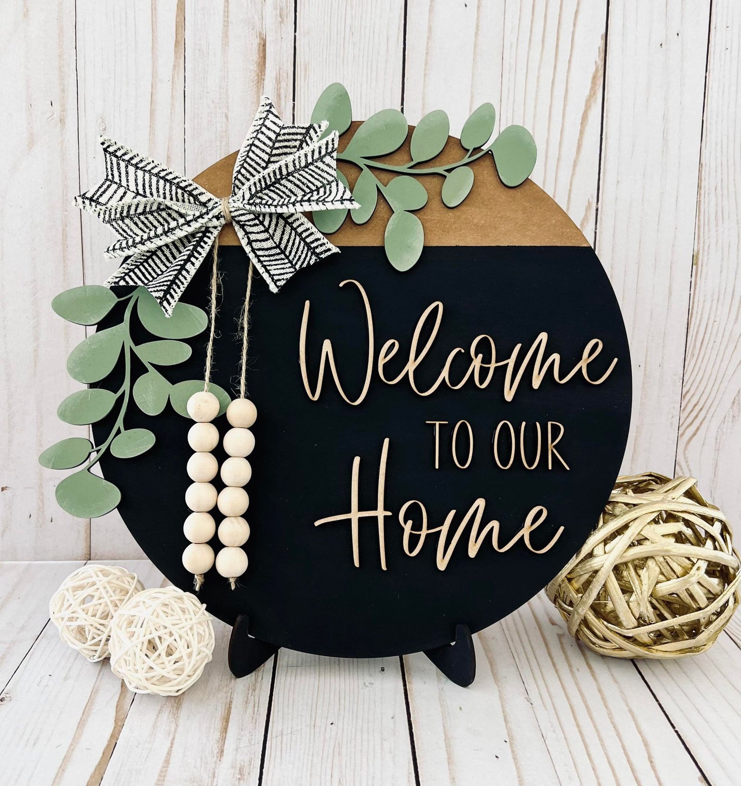 Welcome to Our Home - Ready to Paint Sign 10.7" Sign