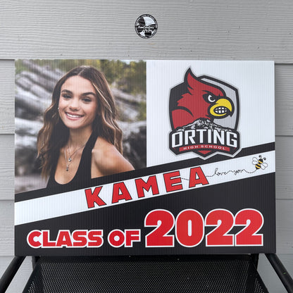 2024 Senior Photo Yard Sign - 24 x 18 Full Color