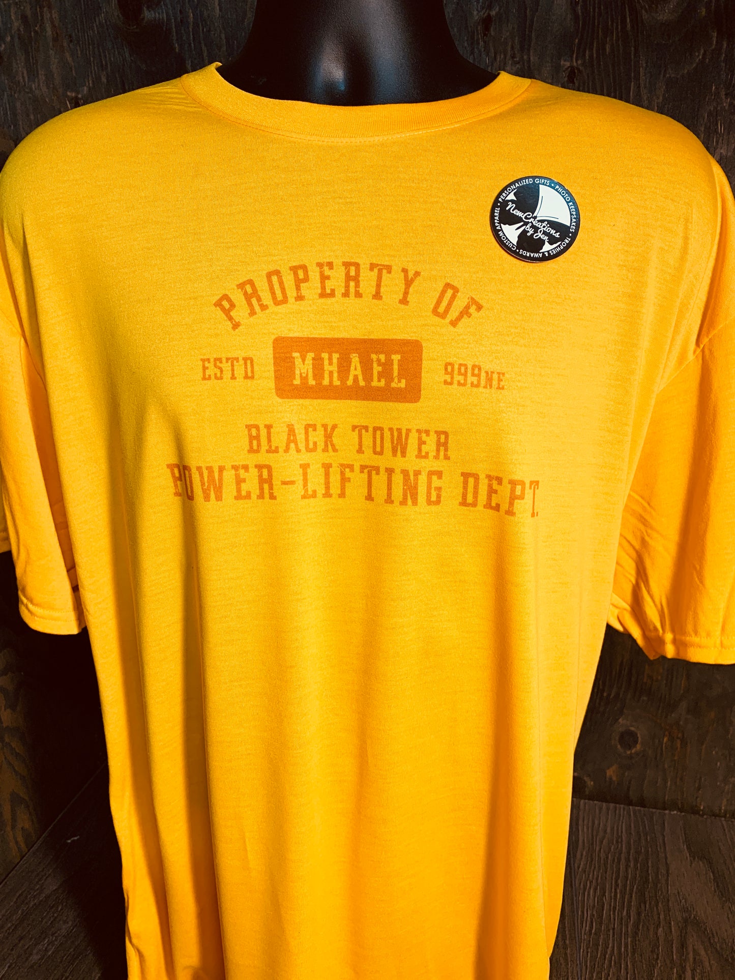 Camisetas ligeras de recuerdo inspiradas en la Rueda del Tiempo de Black Tower Power Lifting