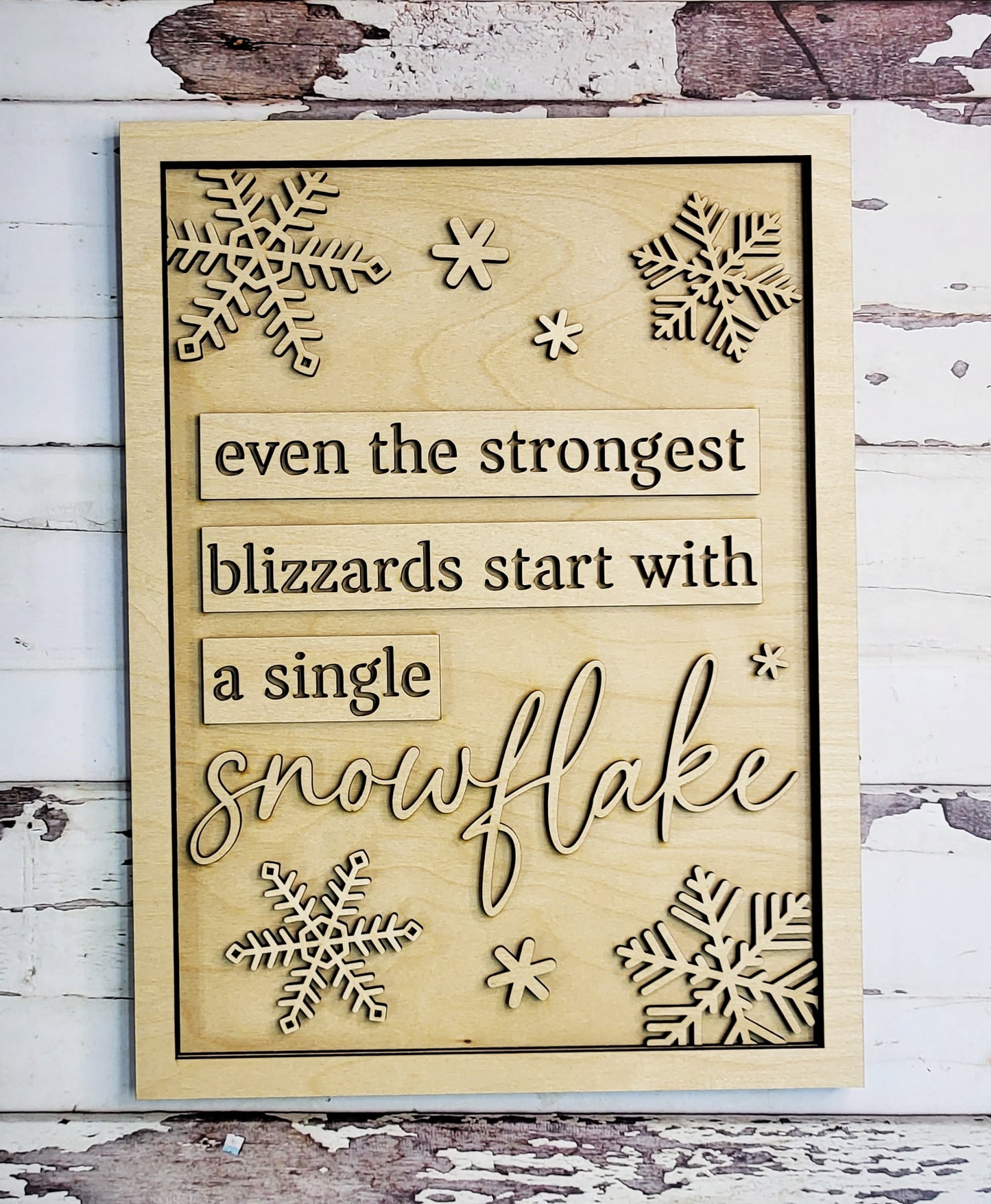 Blizzards - Letrero listo para pintar (14,5" x 10,5")