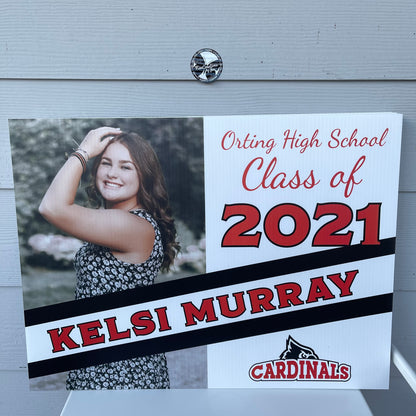 2024 Senior Photo Yard Sign - 24 x 18 Full Color