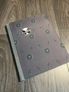 Gray Canvas Portfolio with Smooth Fabric Front Size: 9 1/2" x 12"