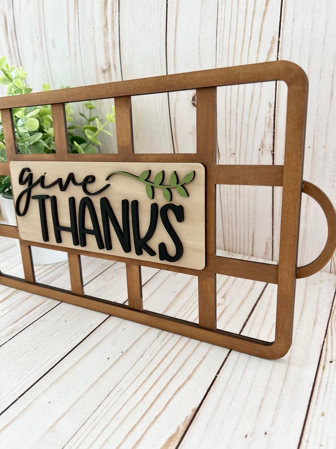 Faux Basket Give Thanks - Ready to Paint Kit