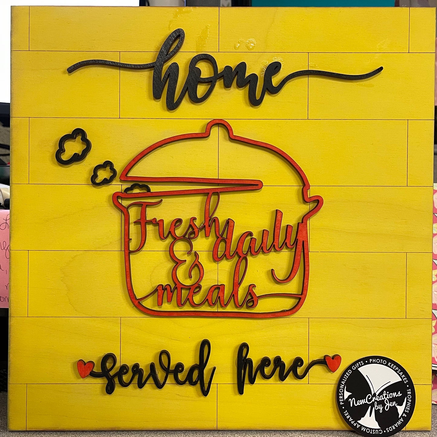 Caja de decoración completa para cocina de autoservicio