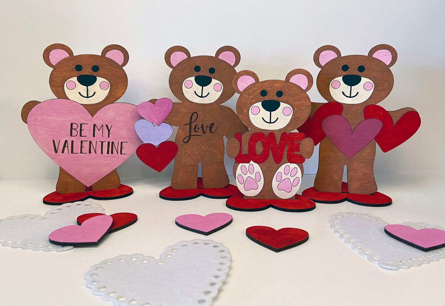 Ositos de peluche para San Valentín: listos para pintar
