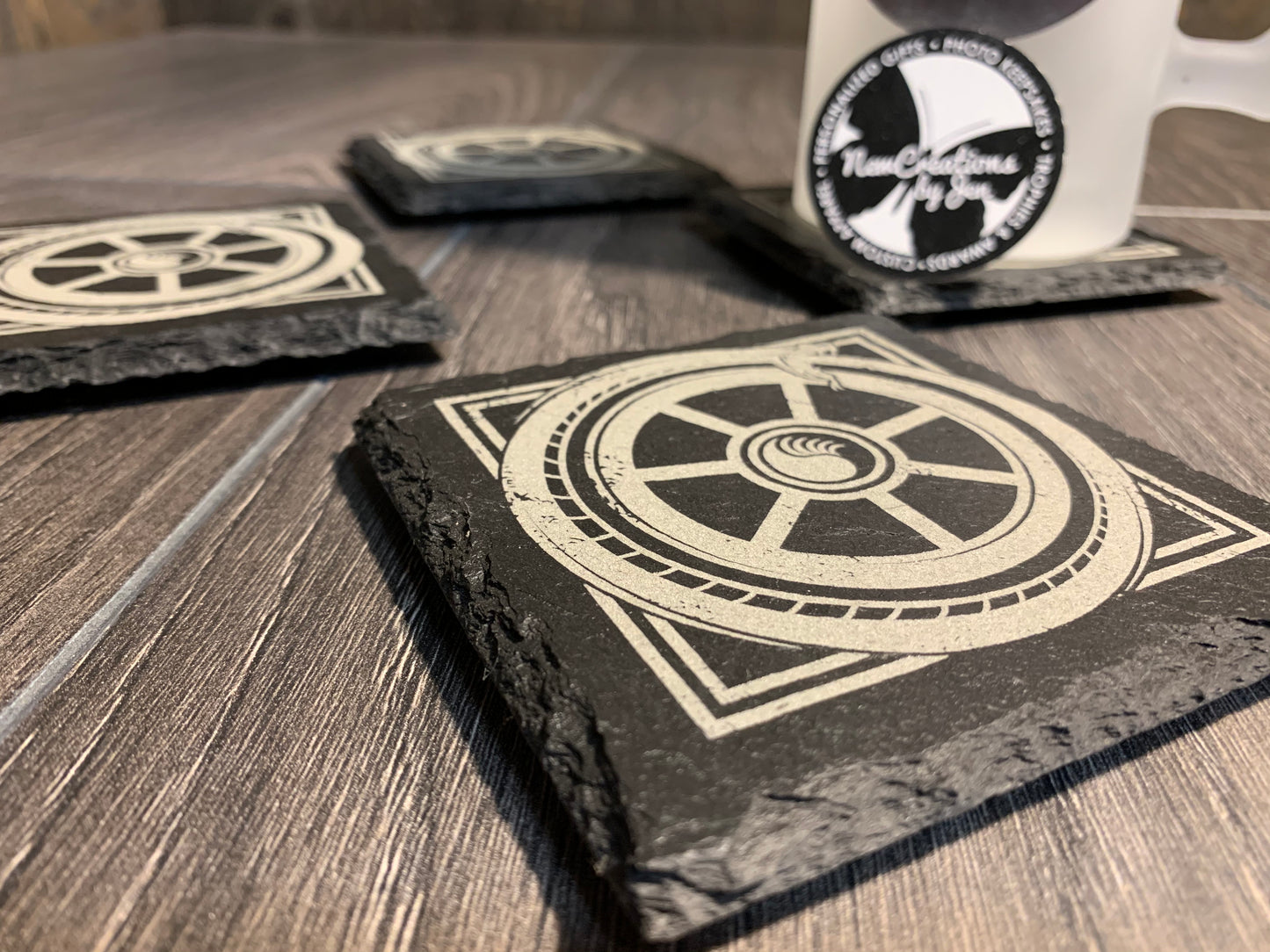 WWN - Slate Serpent Coasters