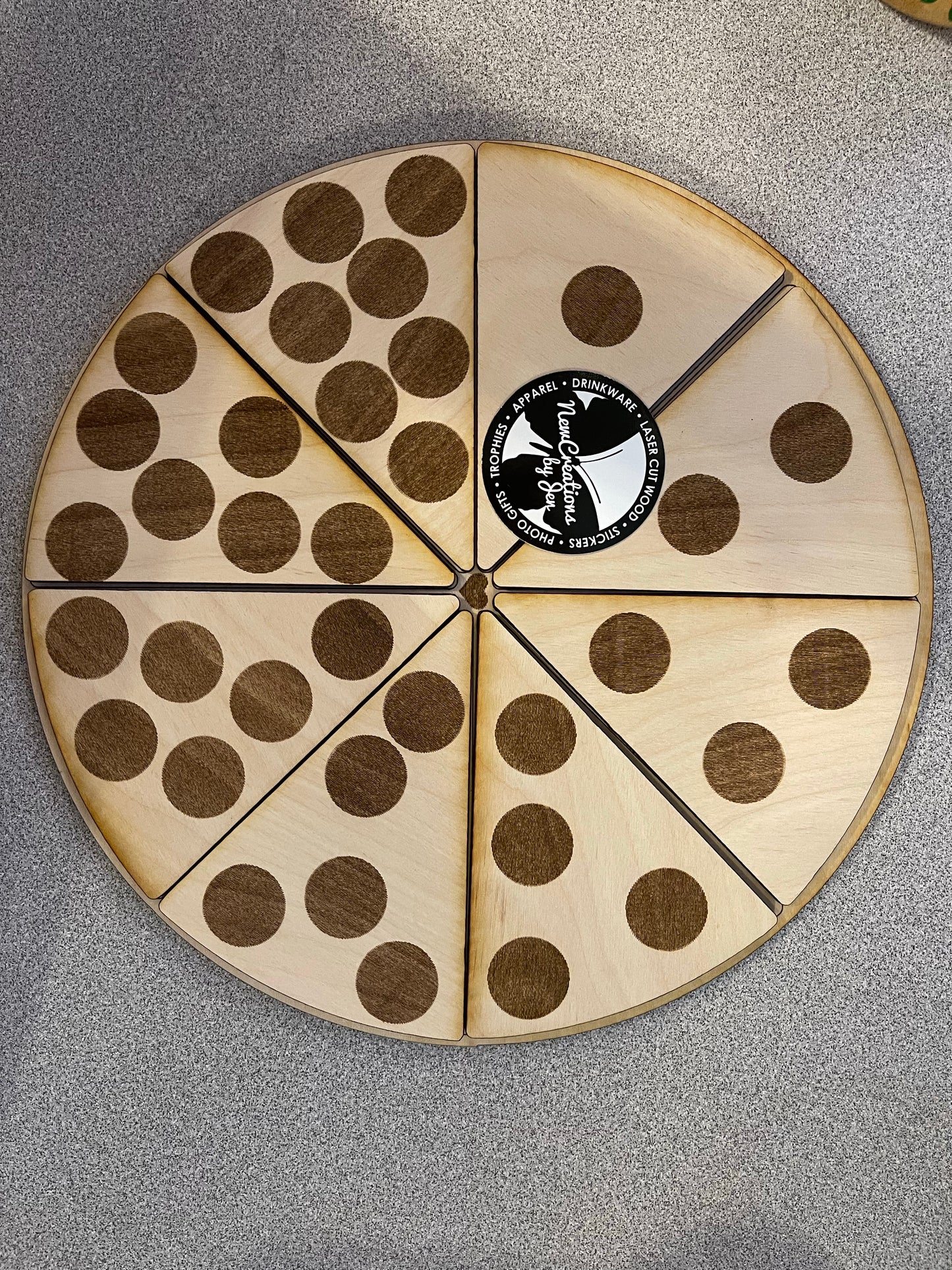 Rompecabezas de pizza con números