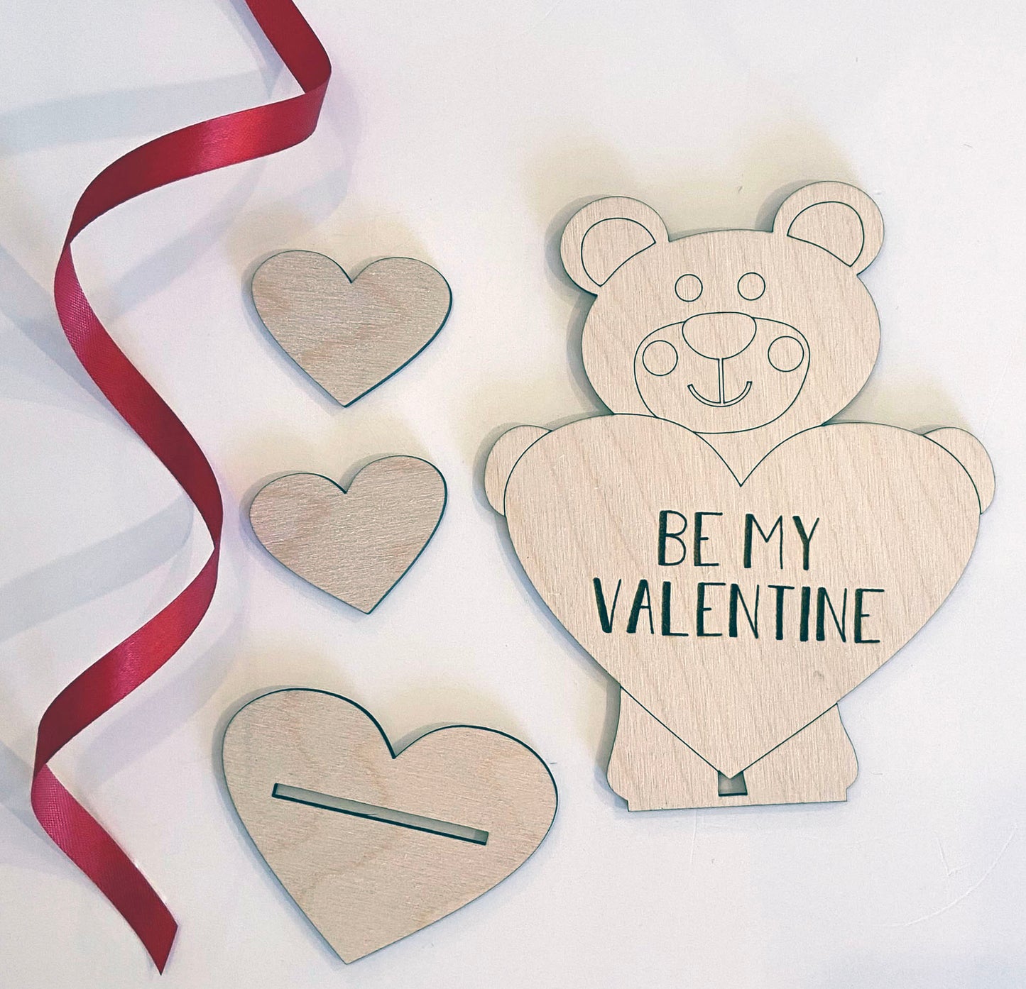 Ositos de peluche para San Valentín: listos para pintar