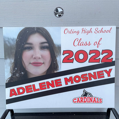 2024 Senior Photo Yard Sign - 24 x 18 Full Color