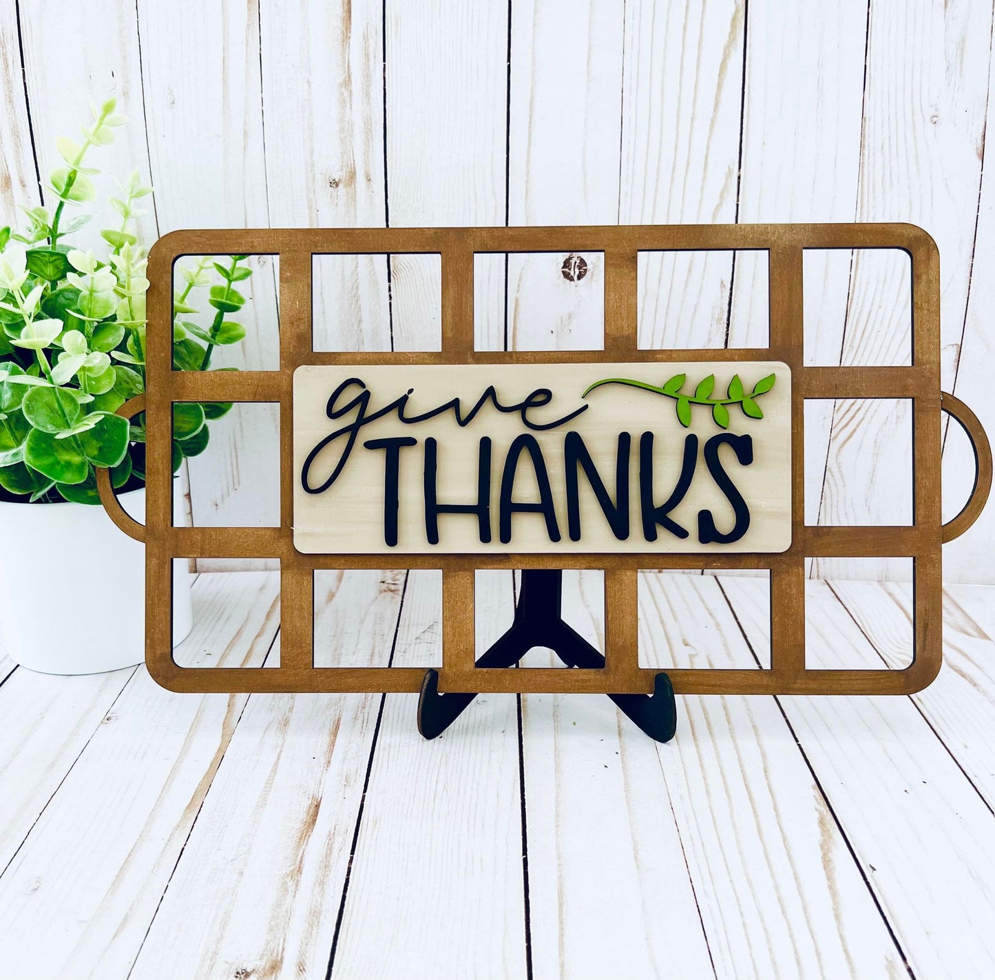 Faux Basket Give Thanks - Ready to Paint Kit