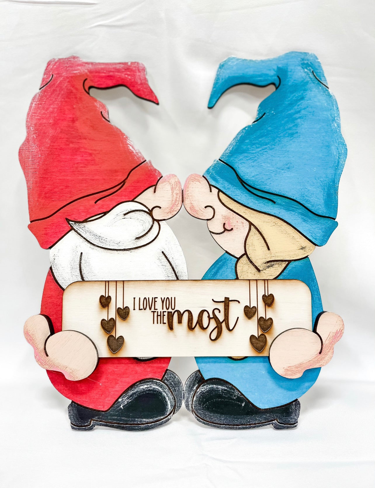 Kit de pintura para letreros intercambiables "Gnomos besándose"