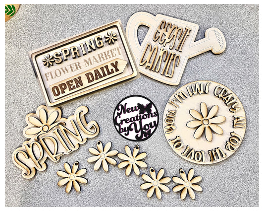 Kit de margaritas de primavera Oopsie Daisies: ideal para bandejas escalonadas, listo para pintar
