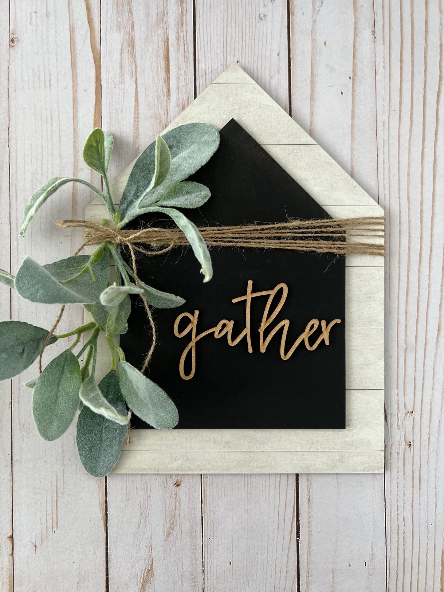 Letrero de Gather House - Kit listo para pintar