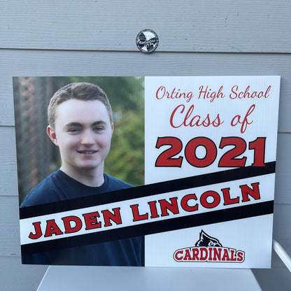 2024 Senior Photo Yard Sign - 24 x 18 Full Color